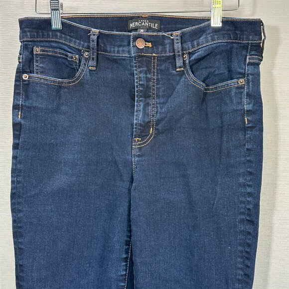 J Crew Mercantile Jeans Womens 30 Mid Rise Skinny Cotton Stretch Denim Dark Wash - Picture 2 of 7